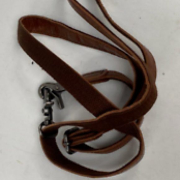 Spikes and Sparrows Women's Brown Leather Shoulder Tote Bag w/ Removeable Strap - Picture 2 of 7